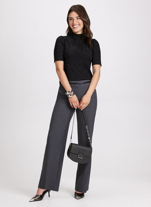 Laura Turtleneck Elbow Sleeve Top