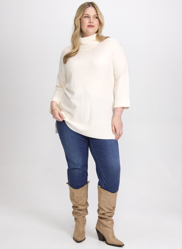 Laura Turtleneck Tunic Sweater