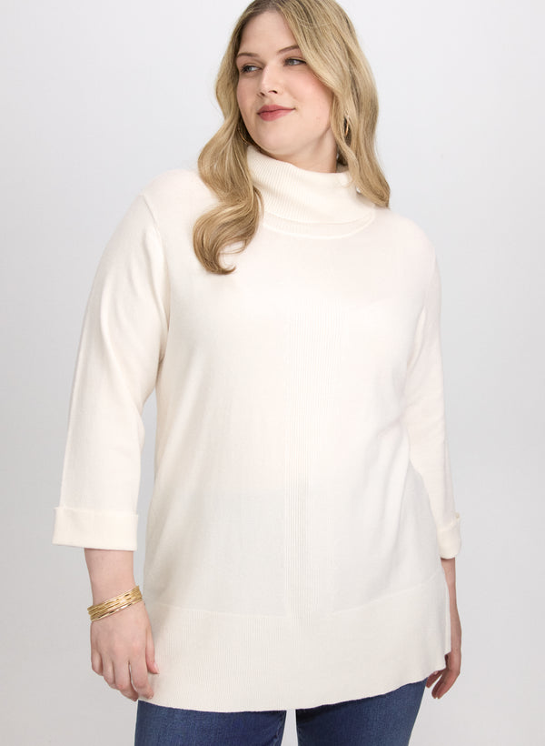 laura Turtleneck Tunic Sweater