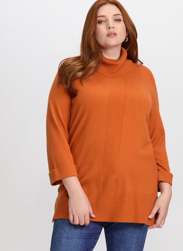 laura Turtleneck Tunic Sweater