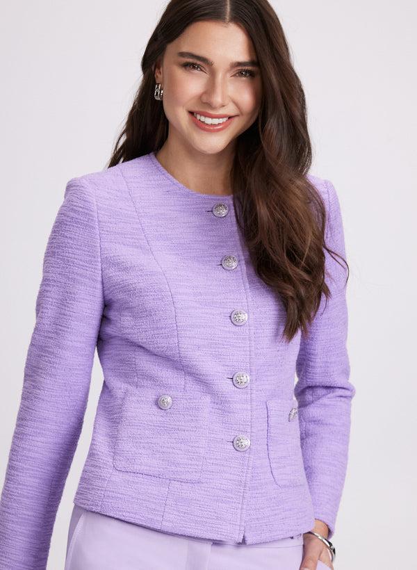 Laura Tweed Button-Down Jacket