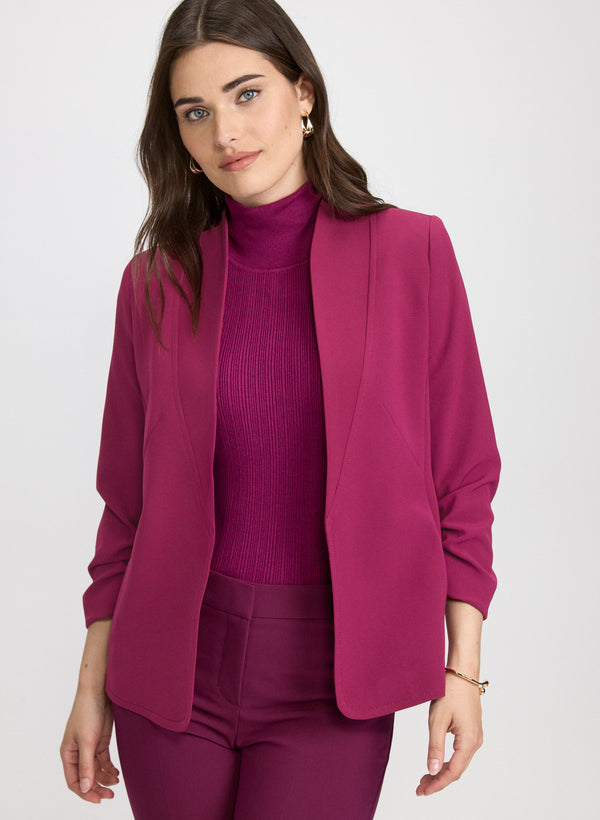 laura Twill 3/4 Sleeve Blazer