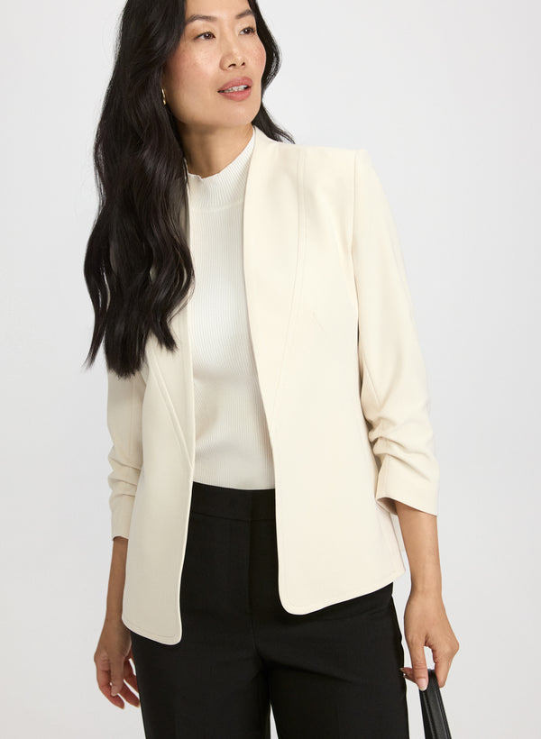laura Twill 3/4 Sleeve Blazer