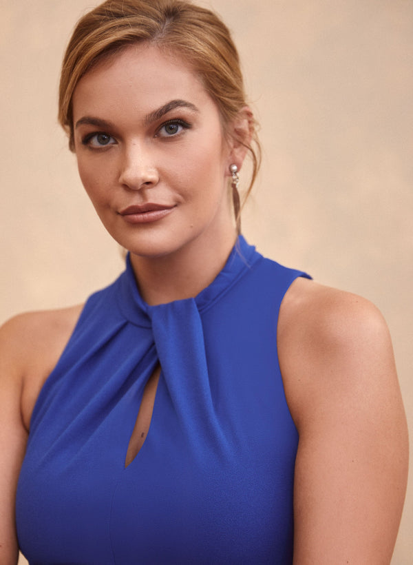 Laura Twisted Halter Neck Dress