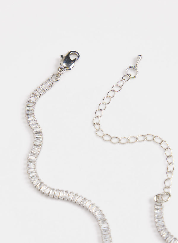 Laura Two-Tier Crystal Pendant Necklace