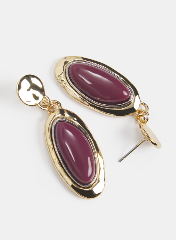 Laura Two-Tone Drop Earrings