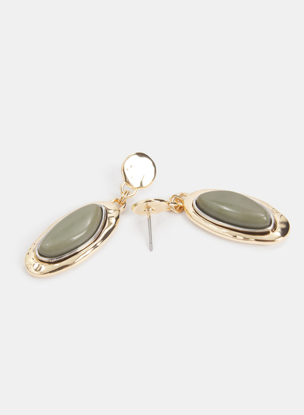 Laura Two-Tone Drop Earrings