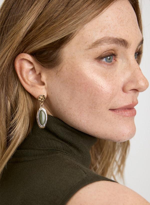 Laura Two-Tone Drop Earrings