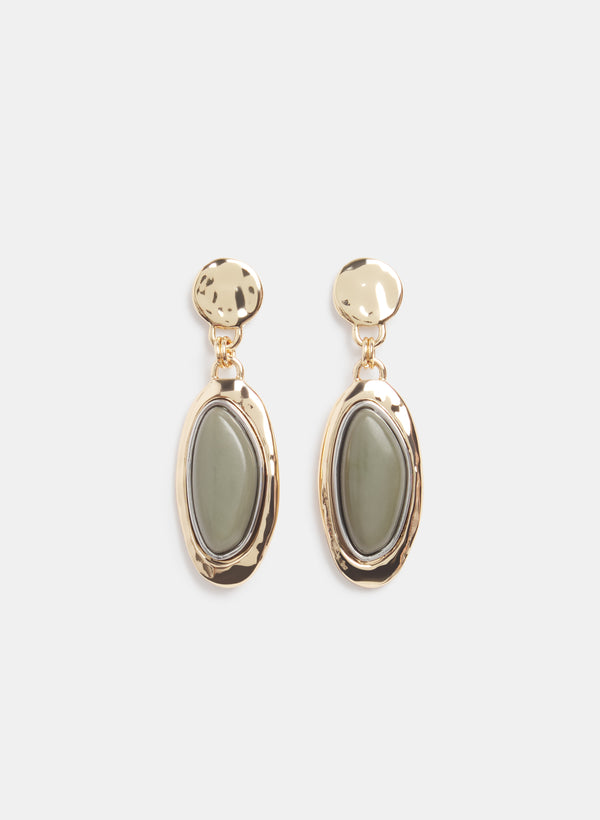 laura Two-Tone Drop Earrings