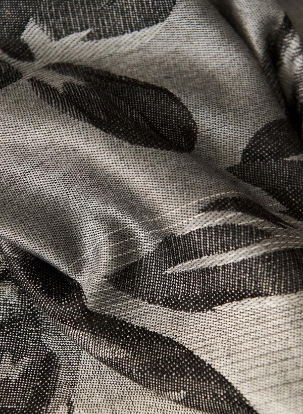 Laura Two Tone Floral Jacquard Scarf