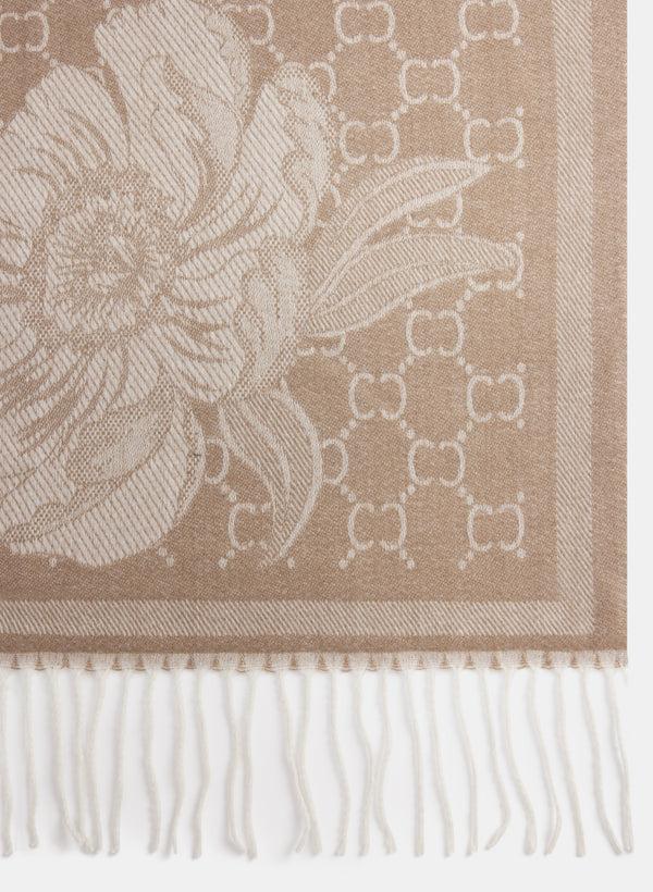 Laura Two-Tone Floral Scarf