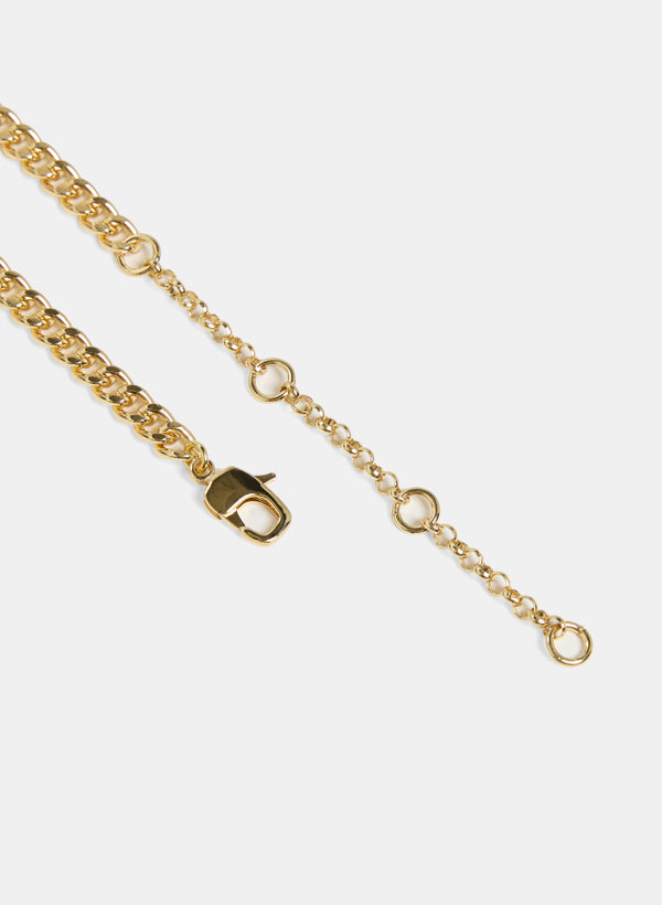 Laura Two-Tone Hoop Chain Necklace