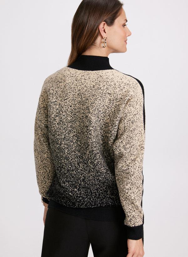 Laura Two-Tone Lurex Sweater