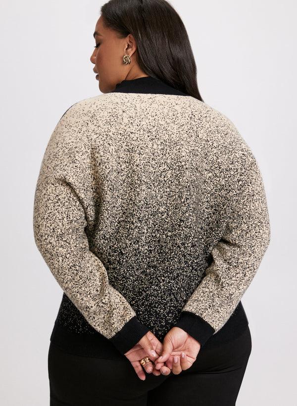 Laura Two-Tone Lurex Sweater