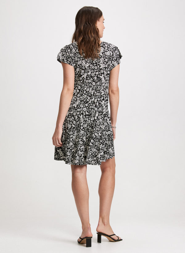 Laura V-Neck Floral Dress