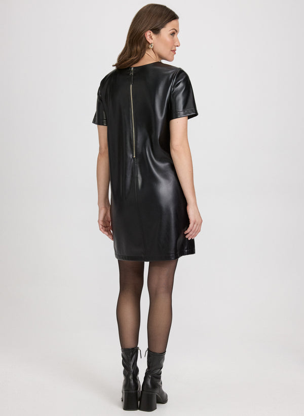 Laura Vegan Leather Dress
