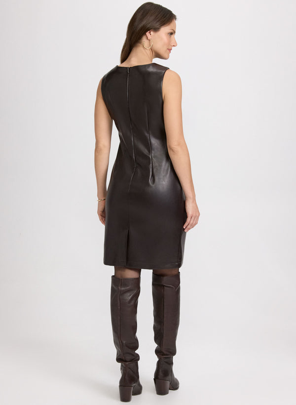Laura Vegan Leather Dress