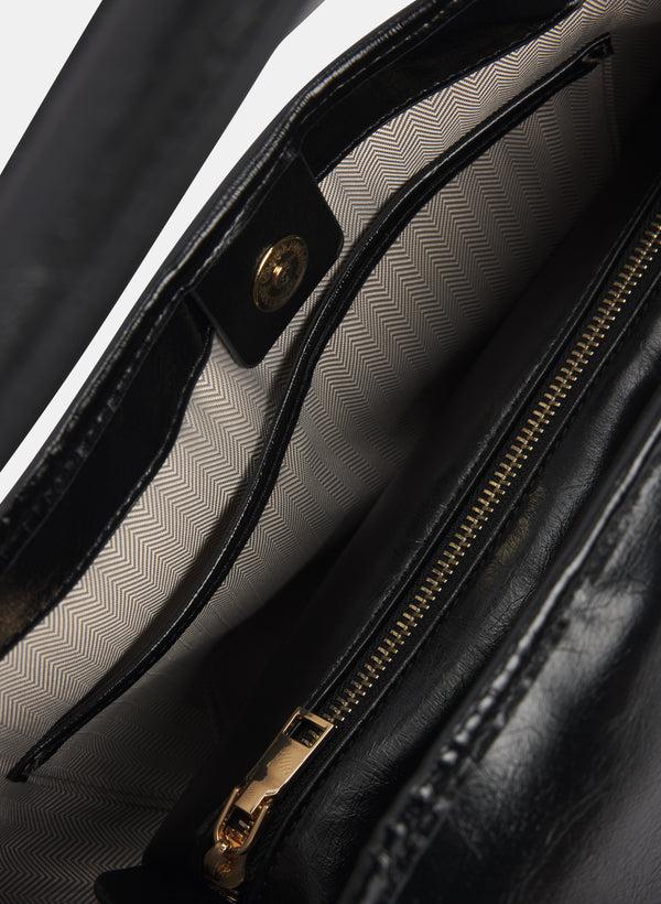 Laura Vegan Leather Handbag & Pouch Set