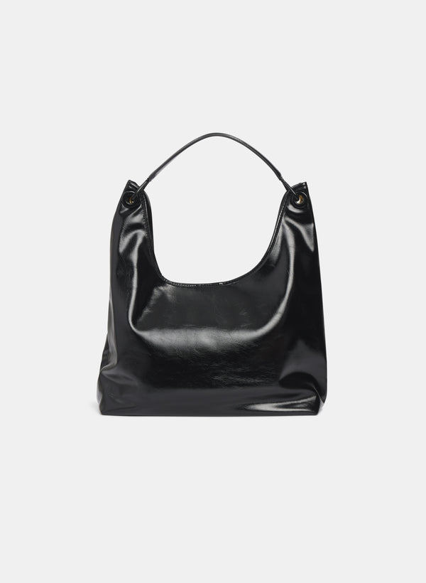 laura Vegan Leather Handbag & Pouch Set