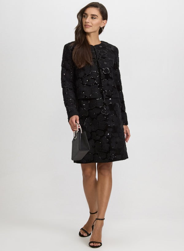 Laura Velour Embroidered Bolero