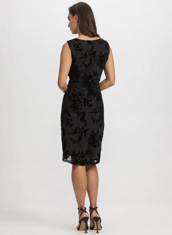 Laura Velvet Flocked Dress