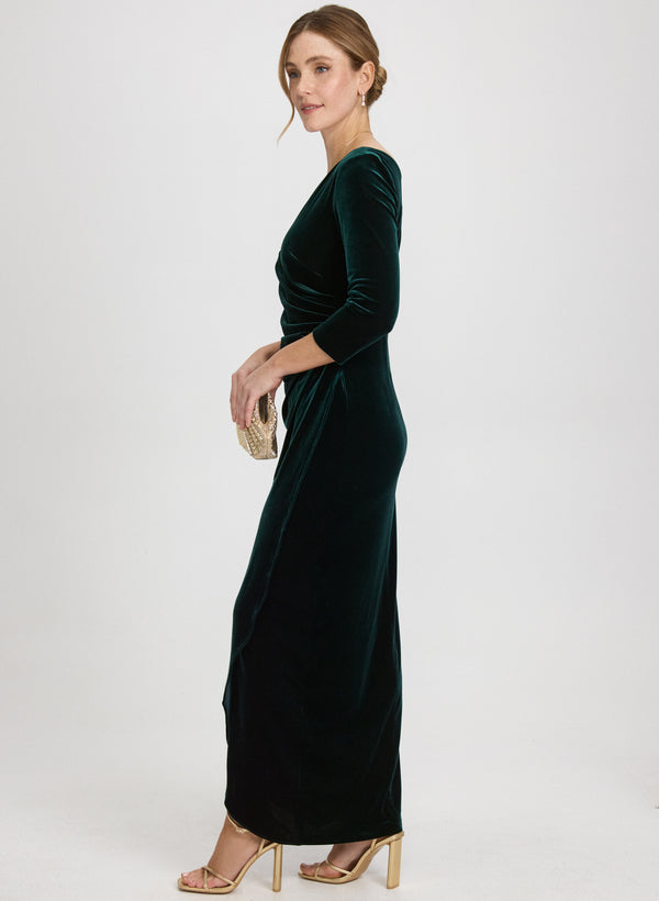 Laura Velvet Overlay Dress