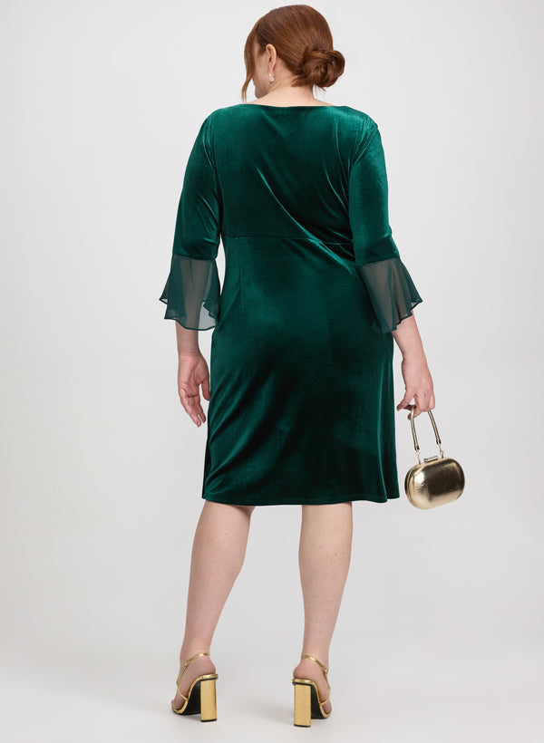 Laura Velvet Overlay Dress