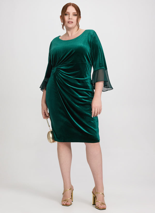laura Velvet Overlay Dress