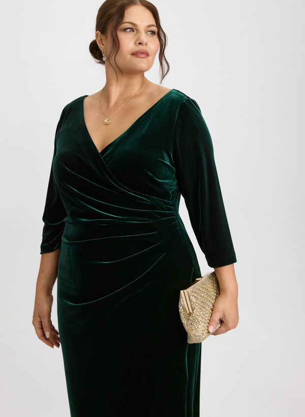 Laura Velvet Overlay Dress