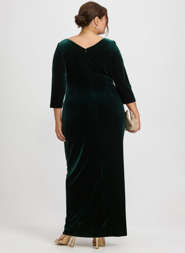 Laura Velvet Overlay Dress