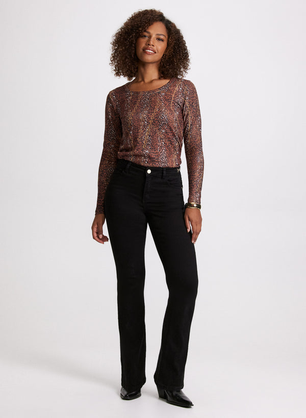 Laura Vex- Animal & Chain Print Top