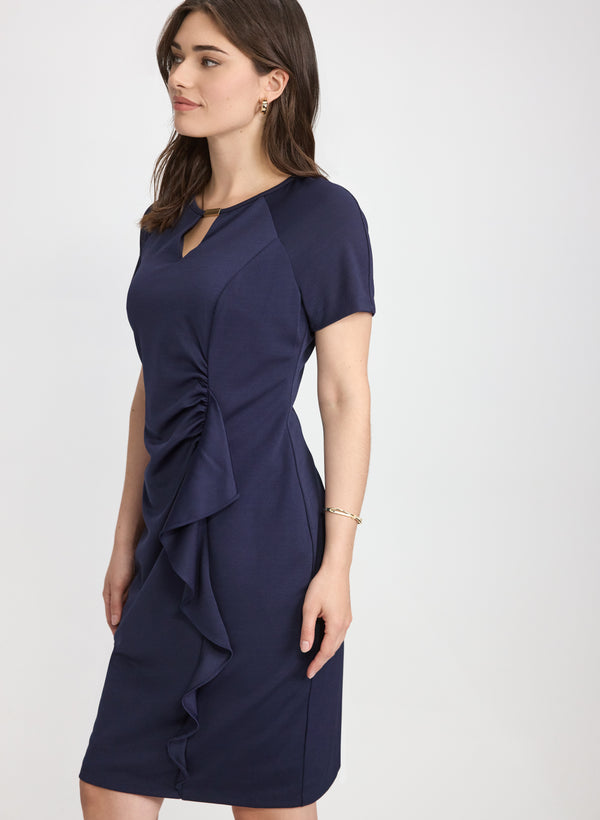 Laura Waterfall Flounce Dress