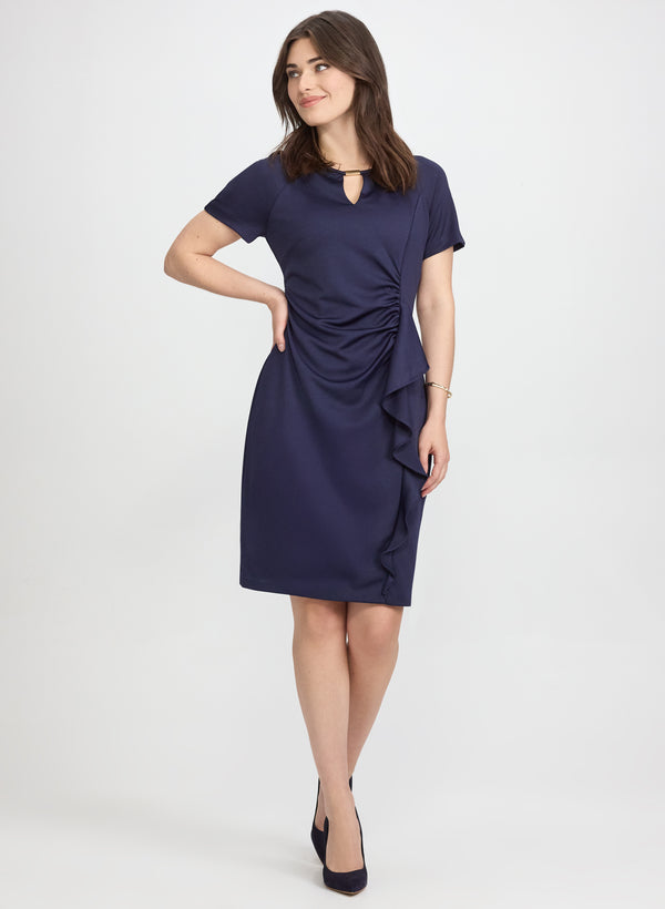 laura Waterfall Flounce Dress