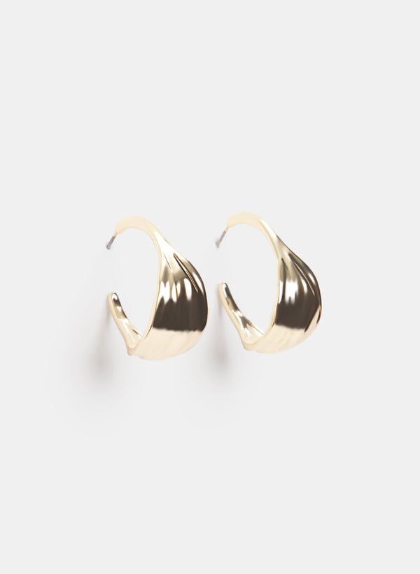 laura Wide Hoop Earrings