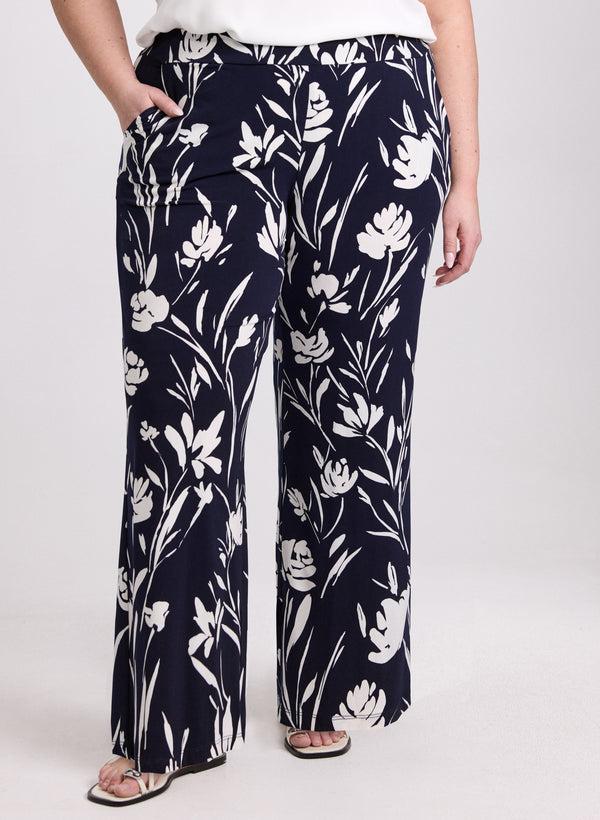 laura Wide-Leg Floral Print Pants