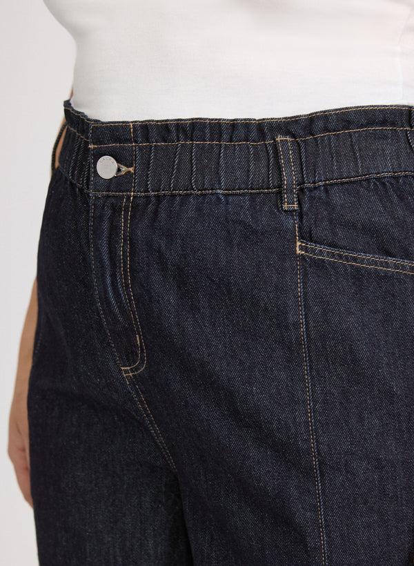 Laura Wide-Leg Jean Shorts