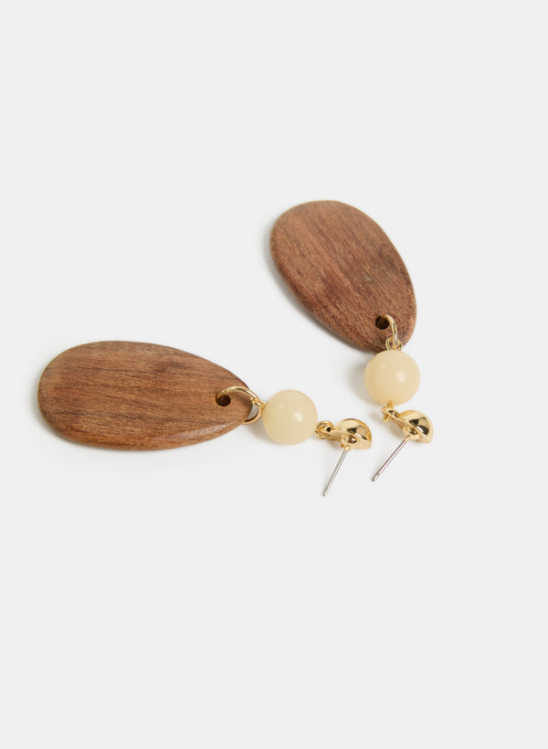 Laura Wood Teardrop Earrings