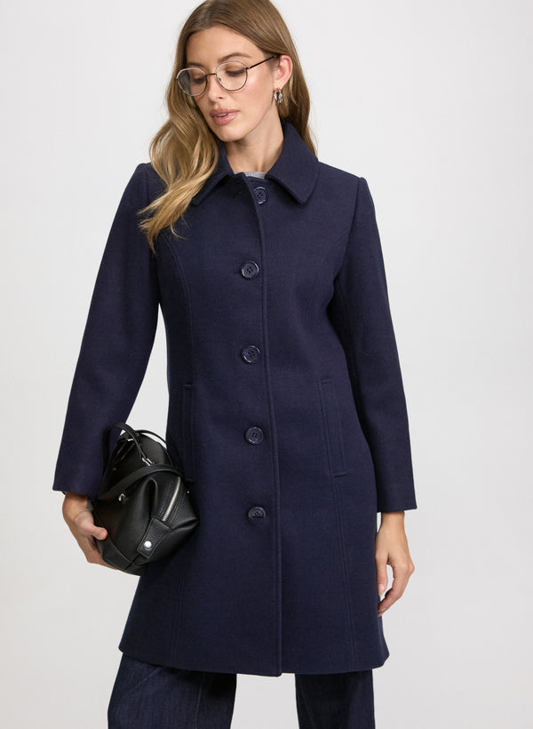laura Wool-Blend Coat