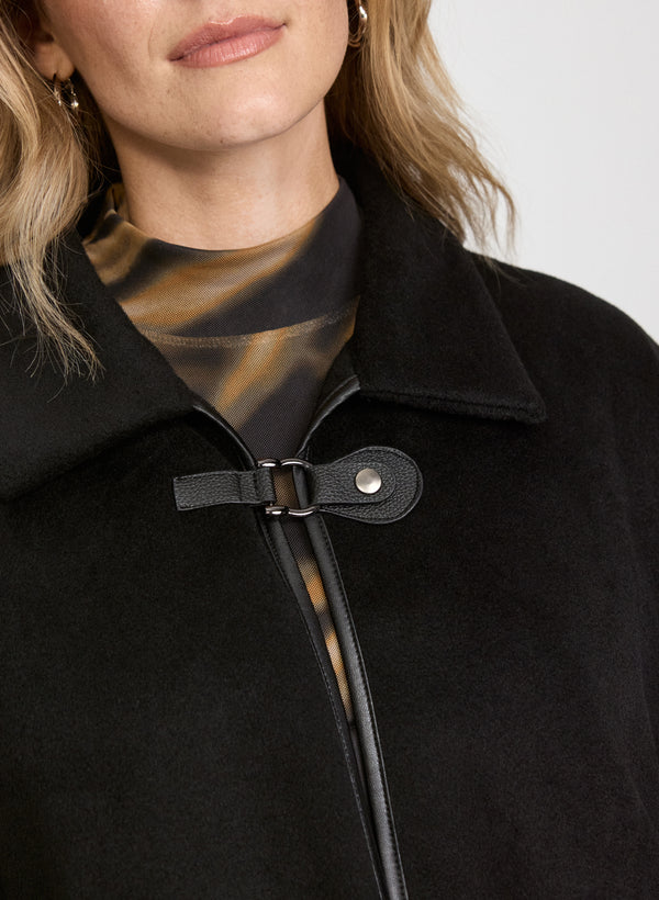 Laura Wool-Blend Poncho