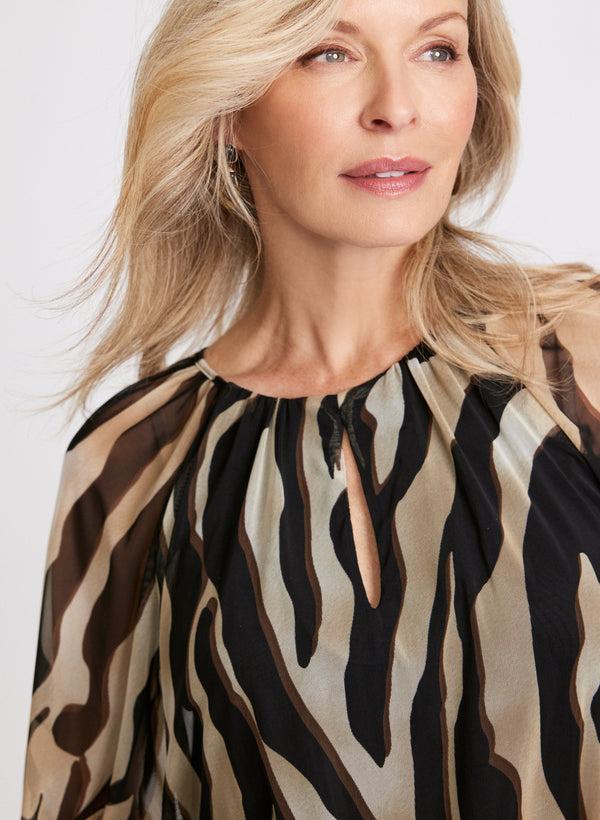 Laura Zebra Print Blouse