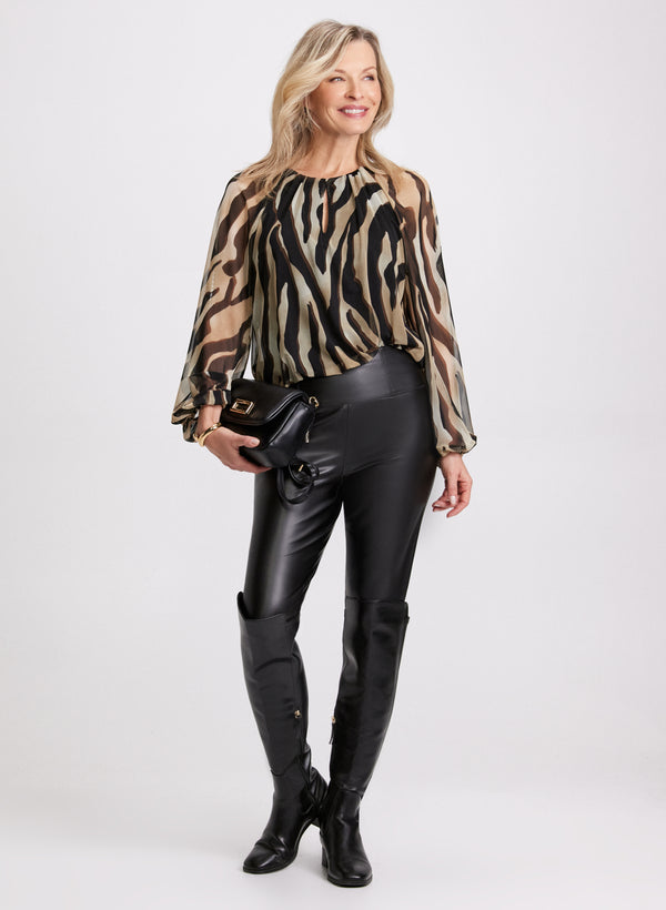 Laura Zebra Print Blouse