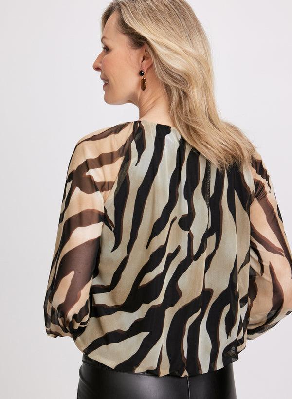 Laura Zebra Print Blouse