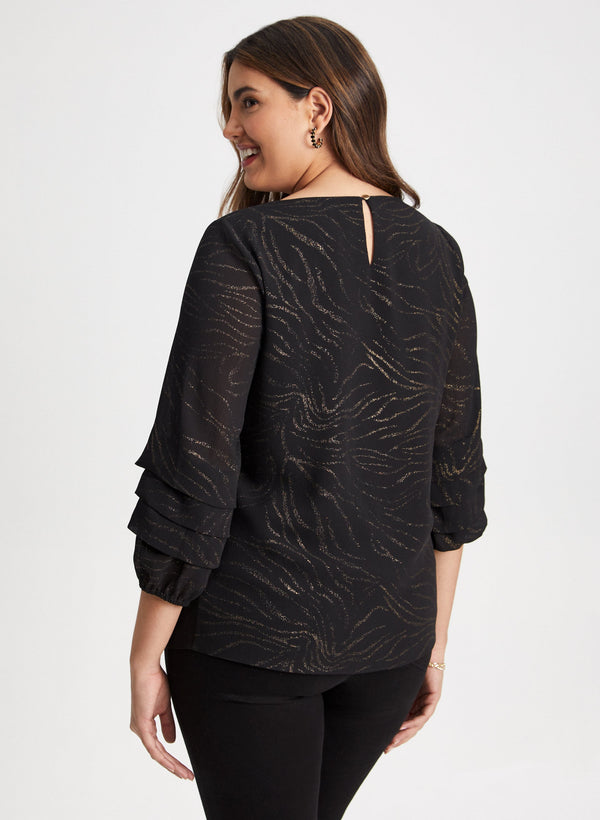 Laura Zebra Print Blouse