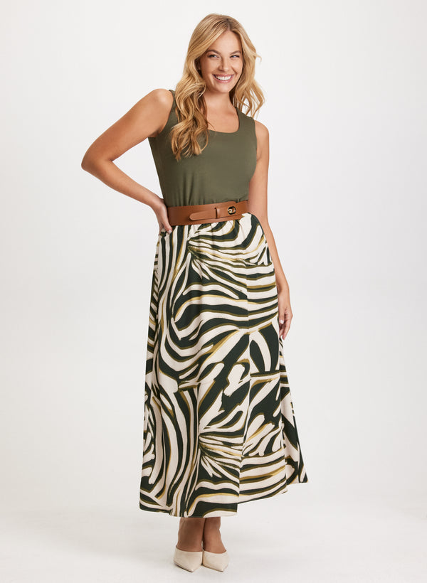Laura Zebra Print Maxi Skirt