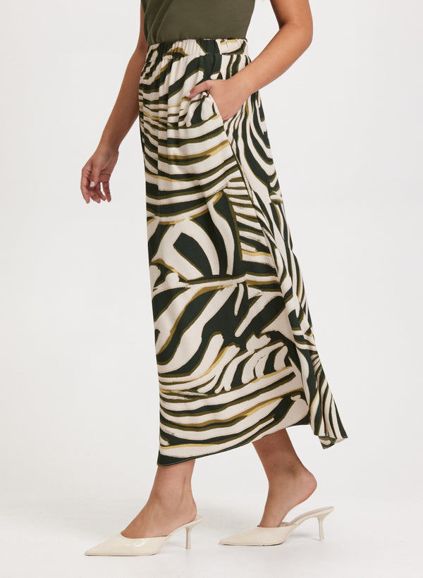 Laura Zebra Print Maxi Skirt