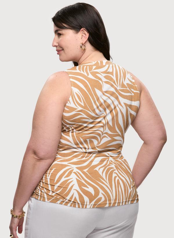 Laura Zebra Print Sleeveless Top