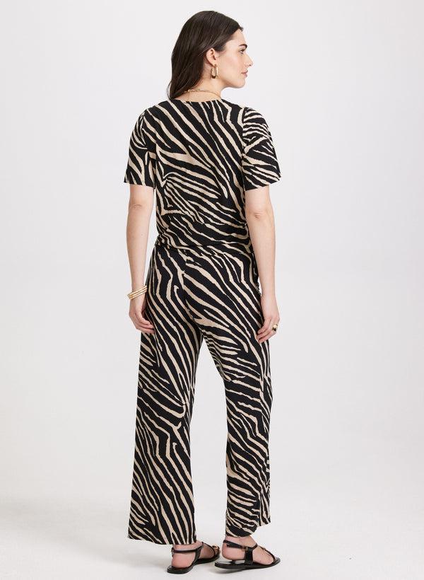 Laura Zebra Print Top