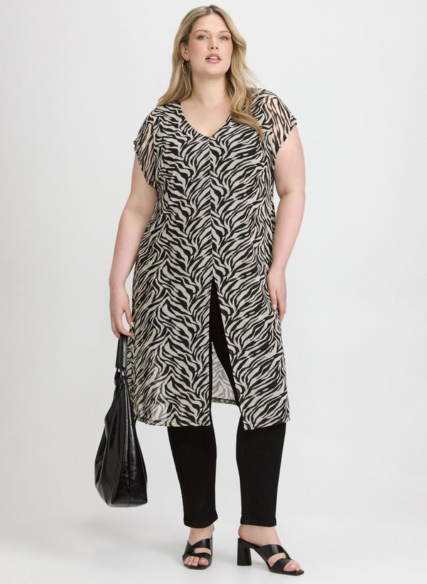 laura Zebra Print Top