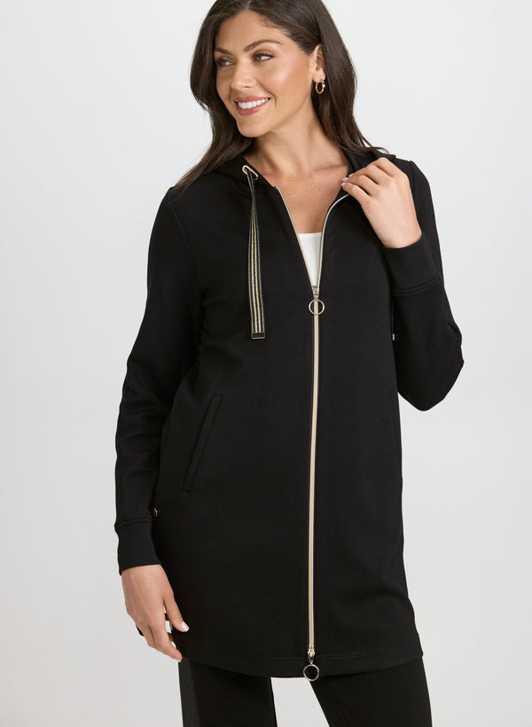 laura Zip Closure Top