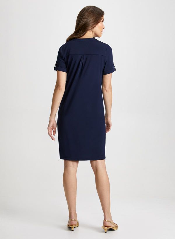 Laura Zip Neck Dress